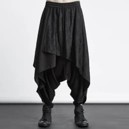 ARENS Men's Vintage Neutral Loose Culottes Y2K Gothic Wide Leg Pants Oversize Harajuku Japanese Style Creative Trousers