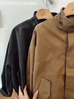 Korea Short Outerwear Woman Casual Loose Lazy Chic Long Sleeve Cotton Blends Windbreaker Coats Thin Thench