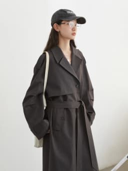 CHIC VEN Fashion Women Trench Coat Single Breasted Loose Casual New Belt Long Female Windbreaker Ladies Coat Spring Autumn 2026