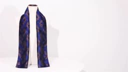 Barry.Wang Mens Scarf Jacquard Floral Paisley Casual Formal Gold Green Red Blue Purple Gray For Male Wedding Business Party