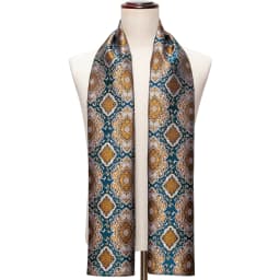 Barry.Wang Mens Scarf Jacquard Floral Paisley Casual Formal Gold Green Red Blue Purple Gray For Male Wedding Business Party