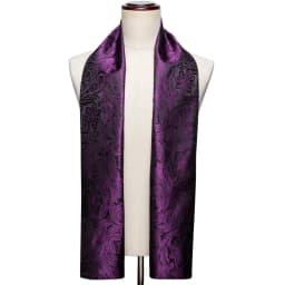 Barry.Wang Mens Scarf Jacquard Floral Paisley Casual Formal Gold Green Red Blue Purple Gray For Male Wedding Business Party