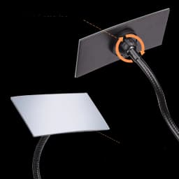 Flexible 360° Adjustable Clip-on Mirror | HD Acrylic Gooseneck Clamp Mirror for Eyelash Salon, Office Cubicle & Desk Rearview