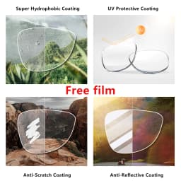 Myopia 1.61 Index MR-8 Strong Clear Lens Frameless Glasses Anti Reflective Optical Single Vision Prescription Lenses For Eyes