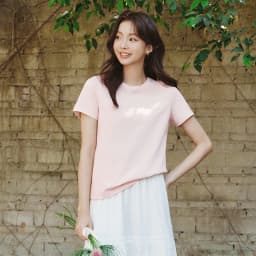 Semir Short Sleeve T-Shirt Women Moisture Wicking Antibacterial Minimalist Versatile 2025 New Summer Shoulder Fit Basic Top
