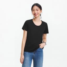 Semir Short Sleeve T-Shirt Women Moisture Wicking Antibacterial Minimalist Versatile 2025 New Summer Shoulder Fit Basic Top