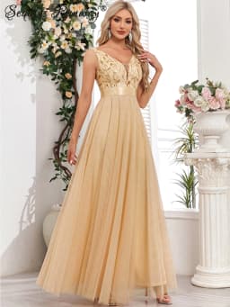 Sexy Prom Bridesmaid Dresses for Women Elegant Mesh Birthday Evening Party Dress Woman Backless Maxi Sequin Summer Dress Vestido