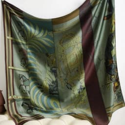 CARRE EN CARRES 100% Pure Mulberry Silk Scarf 110cm Hem Scarfs Designer Brand Women Luxury Summer Shawl Square Bandannas 110CM