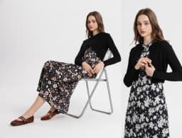 AS 2025 spring summer elegance satin dress + knitted top match set maxi floor length woman clothes
