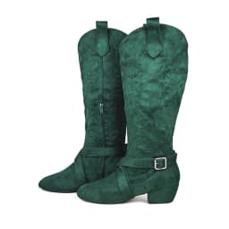 Jouncing Prescott Suede Sole Western Style Line Dancing West Coast Swing Dance Boots