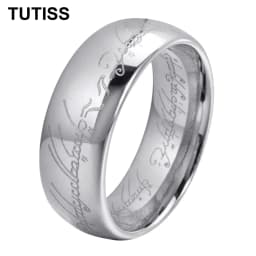 TUTISS 6/8mm Men Women Popular Engraving Ring Tungsten Wedding Band Domed Polished Stocks On Hand