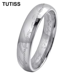 TUTISS 6/8mm Men Women Popular Engraving Ring Tungsten Wedding Band Domed Polished Stocks On Hand