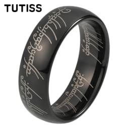 TUTISS 6/8mm Men Women Popular Engraving Ring Tungsten Wedding Band Domed Polished Stocks On Hand