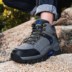 Men's Military Tactical Boots Army Boots Men Side Zipper Military Boots Men Anti-Slip Ankle Boots Work Safety Shoes Hiking Shoes