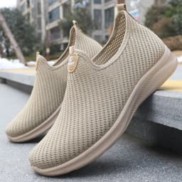 2025 Men's Shoes Casual Sneakers Spring Summer Breathable Soft Sole Lightweight Affordable Lazy Sneakers Men's Shoes