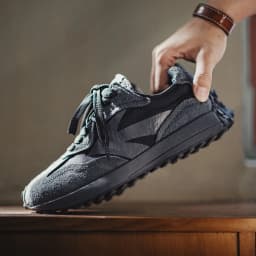 Maden Spring Vintage Thick-soled Patchwork Black Sneakers Casual Breathable Jogging Shoes Low-top Lace-up Sporty Summer Shoes