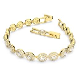 Silver Gold Color Angelic Pave Bracelet for Women Wedding Friends Party Bangles Genuine Crystals from Austria Jewelry