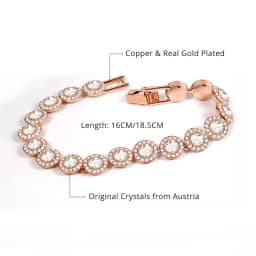Silver Gold Color Angelic Pave Bracelet for Women Wedding Friends Party Bangles Genuine Crystals from Austria Jewelry