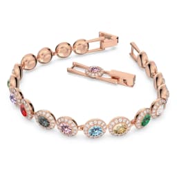 Silver Gold Color Angelic Pave Bracelet for Women Wedding Friends Party Bangles Genuine Crystals from Austria Jewelry