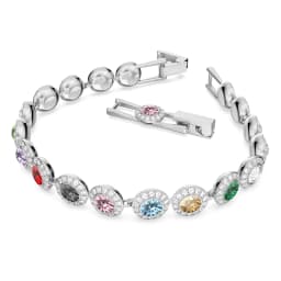 Silver Gold Color Angelic Pave Bracelet for Women Wedding Friends Party Bangles Genuine Crystals from Austria Jewelry