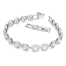 Silver Gold Color Angelic Pave Bracelet for Women Wedding Friends Party Bangles Genuine Crystals from Austria Jewelry