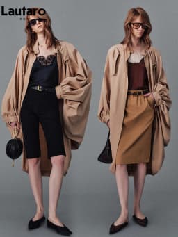Lautaro Spring Autumn Oversized Long Bat Sleeved Cape-style Trench Coat for Women Loose Casual Chic Korean Fashion Overcoat 2025