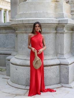 Elegant Women's Satin Ribbon Halter Long Dress Sexy Sleeveless Backless Maxi Dresses Wedding Guest Evening Party Gown Green Blue