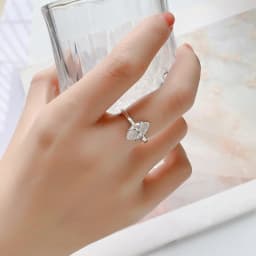 1CT 2CT 3CT Marquise Cut Solitaire Moissanite Engagement Ring For Women 925 Sterling Silver 6 Prong Wedding Band With Certified