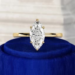 1CT 2CT 3CT Marquise Cut Solitaire Moissanite Engagement Ring For Women 925 Sterling Silver 6 Prong Wedding Band With Certified