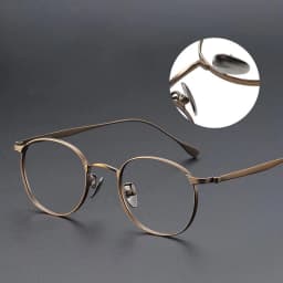FIRADA Fashion Comfortable Glasses Retro Pure Titanium Eyewear Luxury Optical Prescription Eyeglasses Frame For Men Women 184-C
