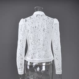 Linad Elegant Embroidery Puff Sleeve White Shirts Summer Sexy Hollow Out Lace Blouse Casual Sand Collar Top 2025 Vintage Shirts