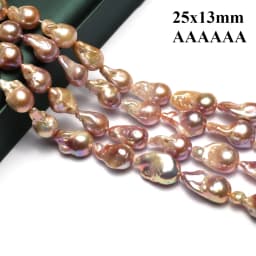 25x13mm 6A Sparkling Clean BaroqueNatural Freshwater Yellow Fishtail Pearl Bead Jewelry Make DIY Necklace Bracelet Accessories