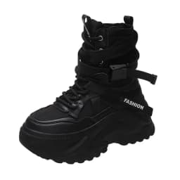 New Platform Sneakers Women Cross Lace Up Light Casual Shoes Fashion Designer Vulcanized Shoes Casual Brand Ladies Short Boots