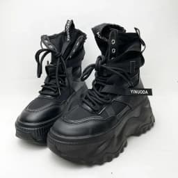 New Platform Sneakers Women Cross Lace Up Light Casual Shoes Fashion Designer Vulcanized Shoes Casual Brand Ladies Short Boots