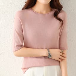 WinvyNee Women Worsted Wool Crew Neck Short Sleeve Pullover Spring Autumn Everyday Knit Basic Garment Soft Casual Wear A1757009