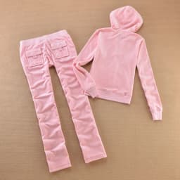 Solid Color Velvet Tracksuit 2025 Women's Zipper Top and Pants Suit Two-Piece Set