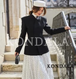 KONDALA Elegant Blazer Women's Commute Blazer Coat 2026 Spring Fall Minimalist Office Lady Party Basic Dinner Slim-Waist Blazer