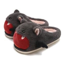 New Grumpy Bat Slippers Fuzzy Winter Shoes for Women Warm Furry Mules Home Slipper Woman Brand Animal Room Shoes Gift Slippers