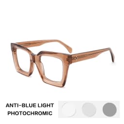 Gatenac Handmade Reading Glasses Women Photochromic Anti Blue Light Prescription Glasses Frame Men Myopia Progressive Eyewear
