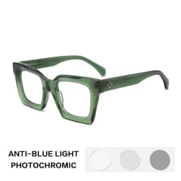Gatenac Handmade Reading Glasses Women Photochromic Anti Blue Light Prescription Glasses Frame Men Myopia Progressive Eyewear