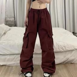 Retro Cargo Pants Women Fashion Streetwear High Waist Thin Casual Sweatpants Harajuku Sports Pants Woman Clothes Trousers Mujer
