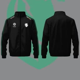 Autumn And Winter CS2 Falcon E-sports Club Uniforms Players Daily Casual Black Jacket Fans Must-have Custom Stand Collar Jacket