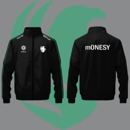 Autumn And Winter CS2 Falcon E-sports Club Uniforms Players Daily Casual Black Jacket Fans Must-have Custom Stand Collar Jacket