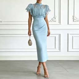 Fashion See through Mesh Lace-Up Top Spaghetti Strap Maxi Dress Two-Piece Set Women's Summer Slim Elegant Outfit for Streetwear