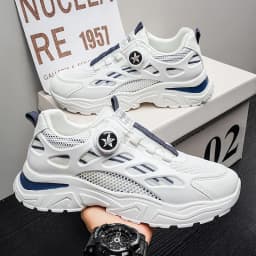 Rotate the Button Men Summer Breathable Sneakers 2026 Versatile Dad Shoes New Student Casual Footwear