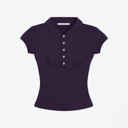 Tank Polo Collar Short-Sleeve T-Shirt, Slim-Fit Waist-Cinching Style, Slimming Hot Girl Style Short Top, High-Elastic Slim-Fit Waist-Cinching Polo Shirt, Hot Girl Style for Layering or Wearing Alone