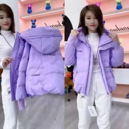 Autumn Winter Women Warm Puffer Parkas 2025 New Long Sleeve  Casual Hooded Short  Down Cotton Padded Jacket Female Outwear