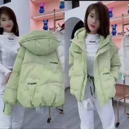 Autumn Winter Women Warm Puffer Parkas 2025 New Long Sleeve  Casual Hooded Short  Down Cotton Padded Jacket Female Outwear