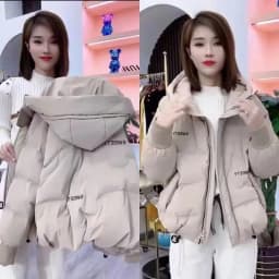 Autumn Winter Women Warm Puffer Parkas 2025 New Long Sleeve  Casual Hooded Short  Down Cotton Padded Jacket Female Outwear