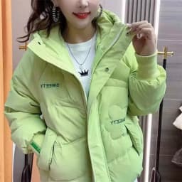 Autumn Winter Women Warm Puffer Parkas 2025 New Long Sleeve  Casual Hooded Short  Down Cotton Padded Jacket Female Outwear